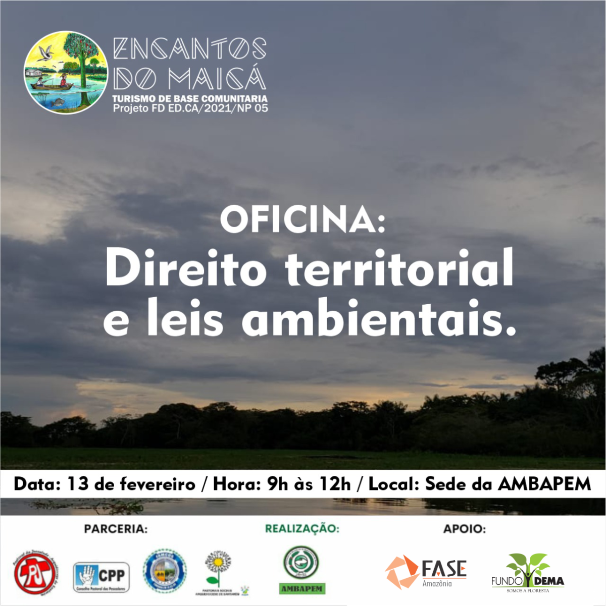 Associação do Maicá realiza oficina de Direito Territorial e Leis Ambientais, em Santarém