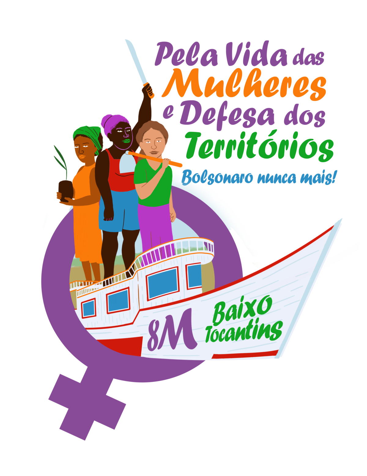 Mulheres do Baixo Tocantins se mobilizam para o 8M